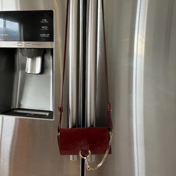 Chloe mini faye bag #crossbody Burgundy - Picture 1 of 5